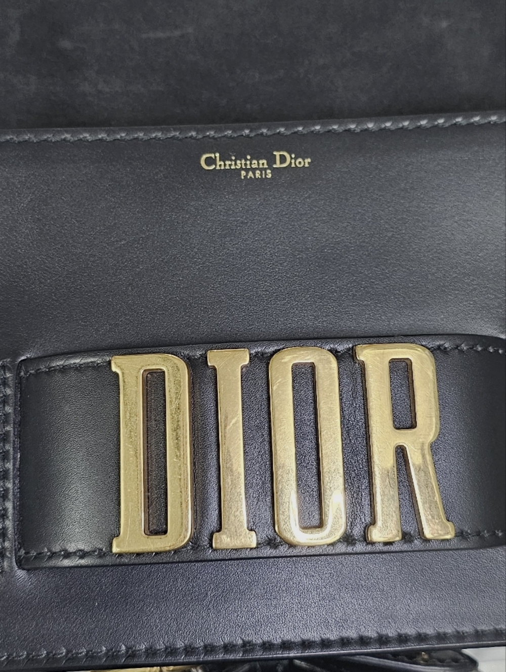 Christian Dior Smooth Calfskin Dio(r)evolution Flap Bag Black - Picture 4 of 16